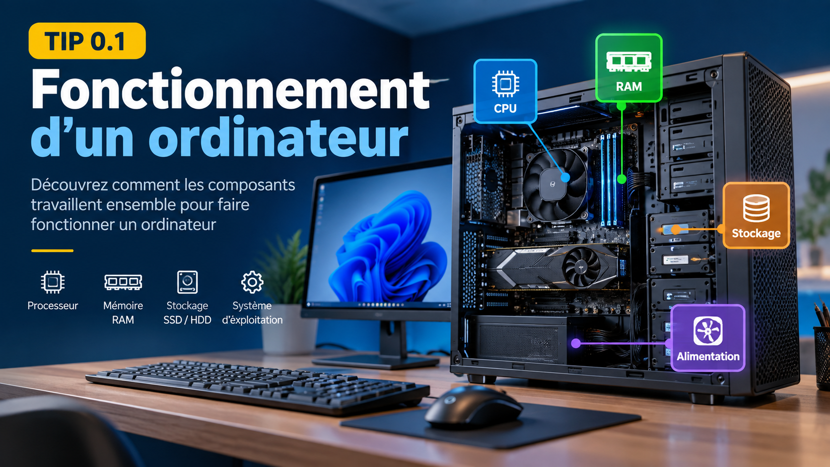 TIP 0.1 – Comment fonctionne un ordinateur ?