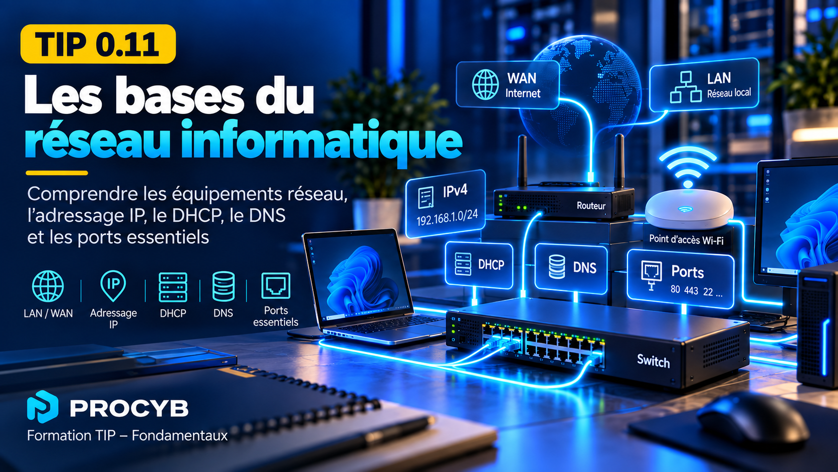 TIP 0.11 – Les bases du réseau informatique