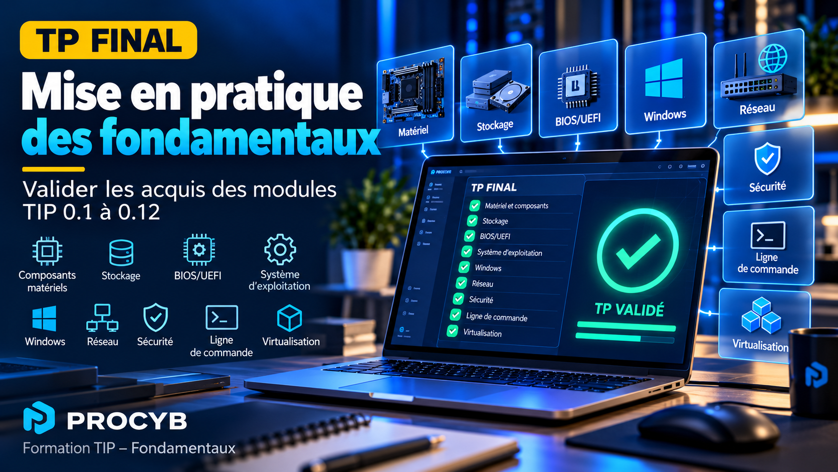 TP – Fondamentaux TIP : mise en service et diagnostic d’un poste