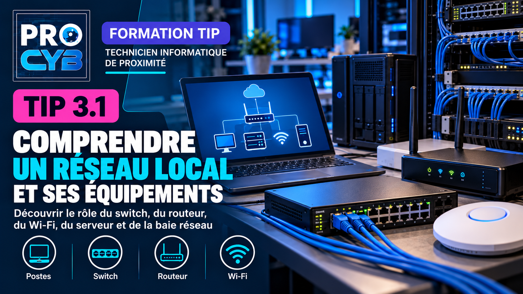 TIP 3.1 – Comprendre un réseau local et ses équipements