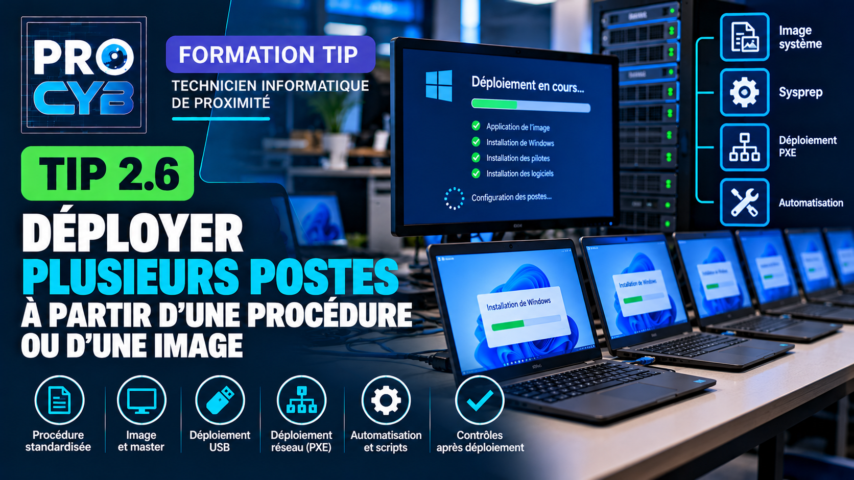 TIP 2.6 – Déployer plusieurs postes à partir d’une procédure ou d’une image