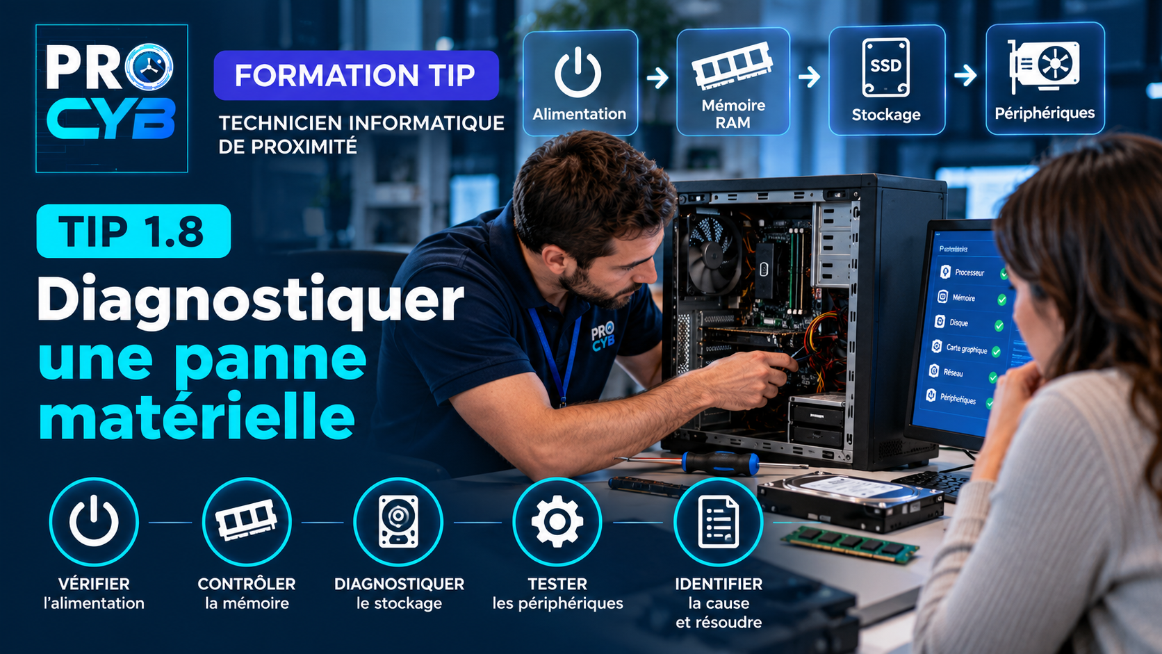 TIP 1.8 – Diagnostiquer une panne matérielle.