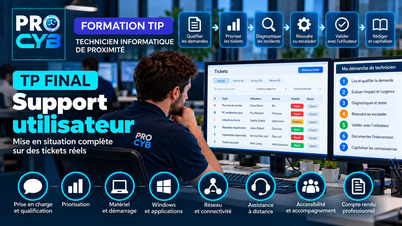 TP de fin de module – Support utilisateur