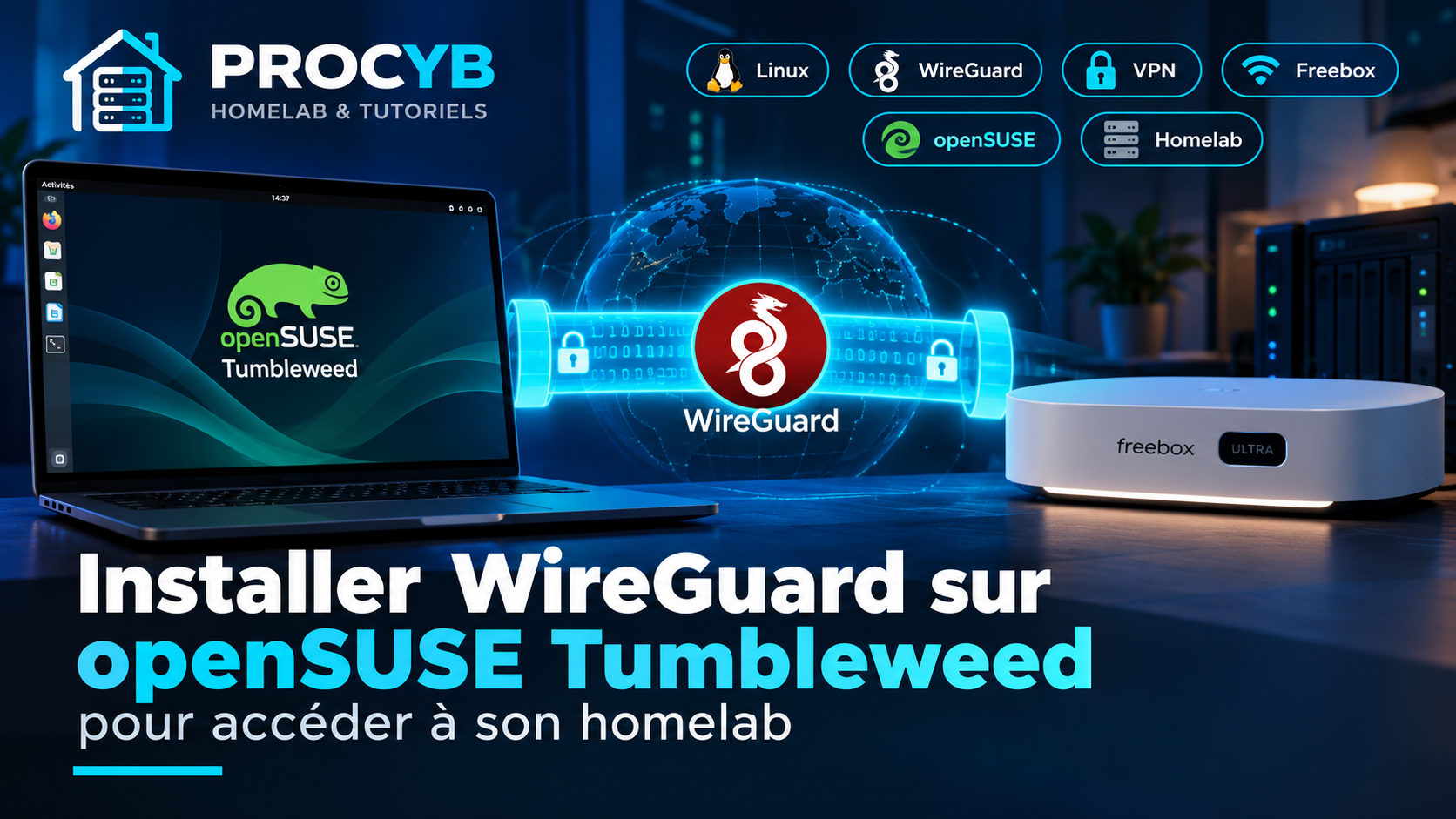 Installer WireGuard sur openSUSE Tumbleweed pour accéder à son homelab