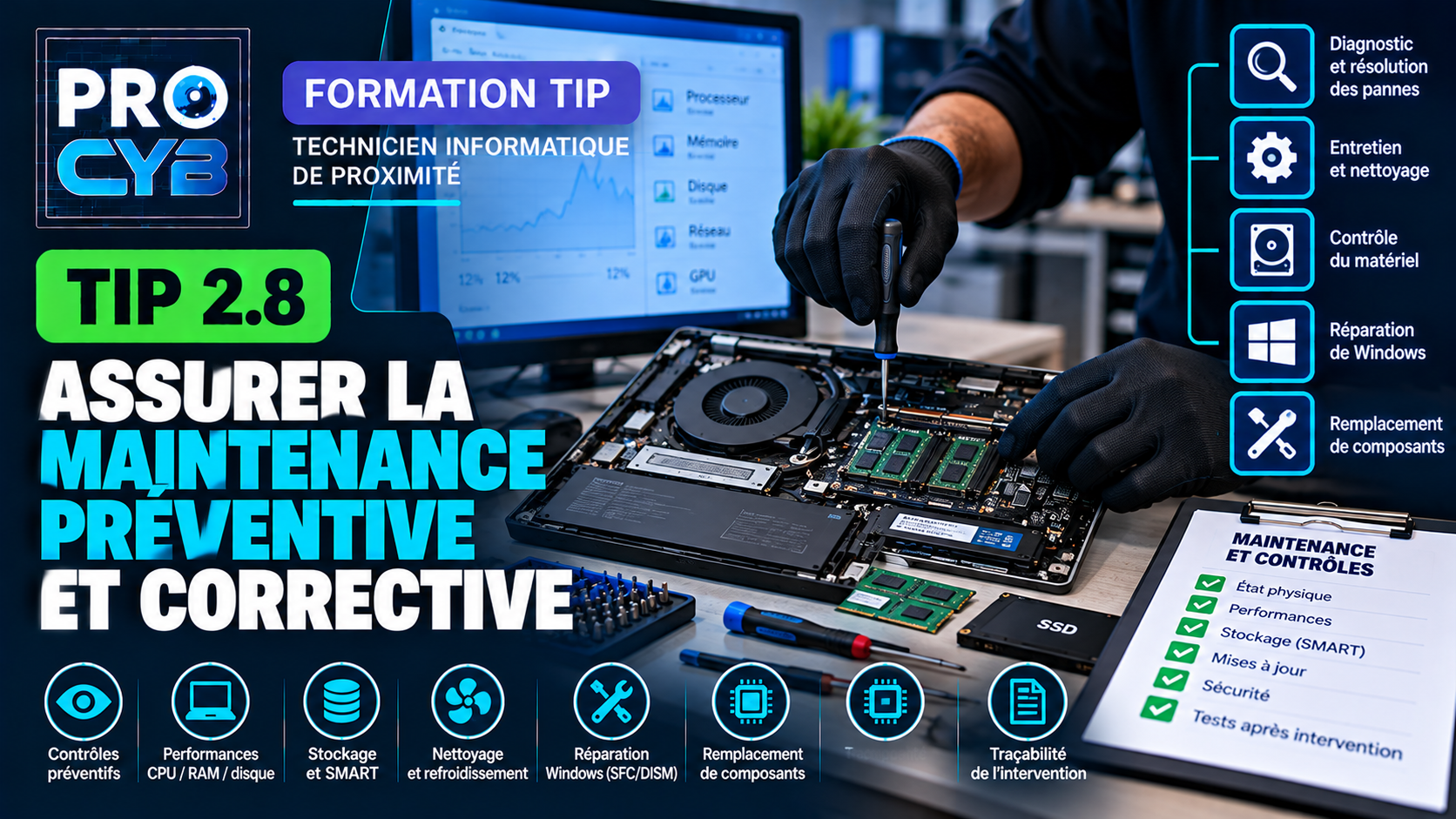 TIP 2.8 – Assurer la maintenance préventive et corrective