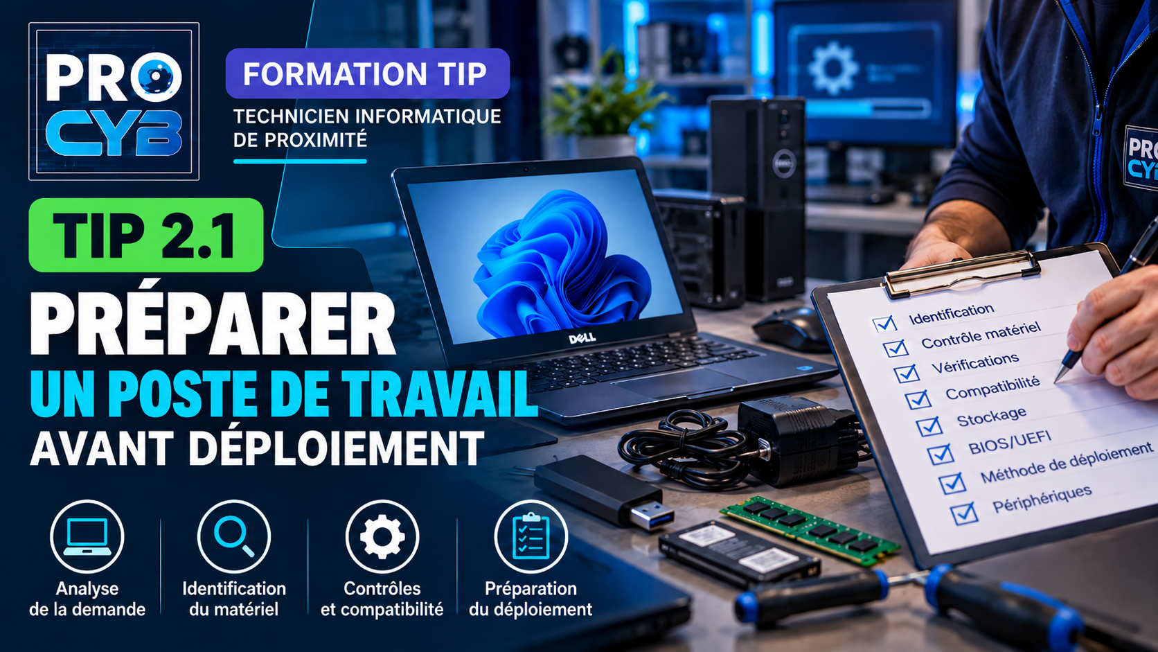 TIP 2.1 – Préparer un poste de travail avant déploiement